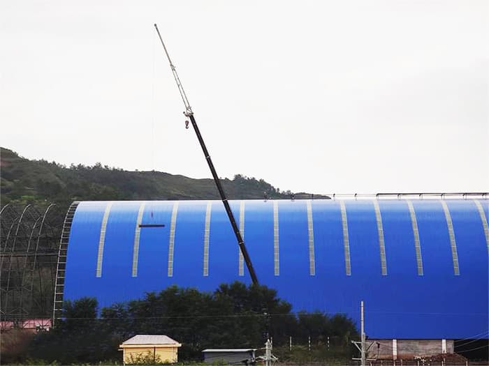 调兵山煤棚网架工程