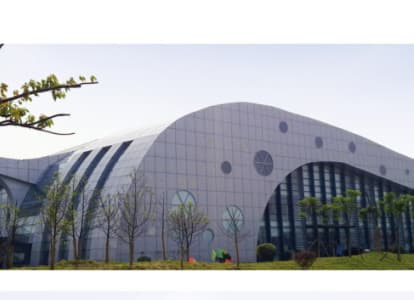 调兵山会议中心外景网架工程